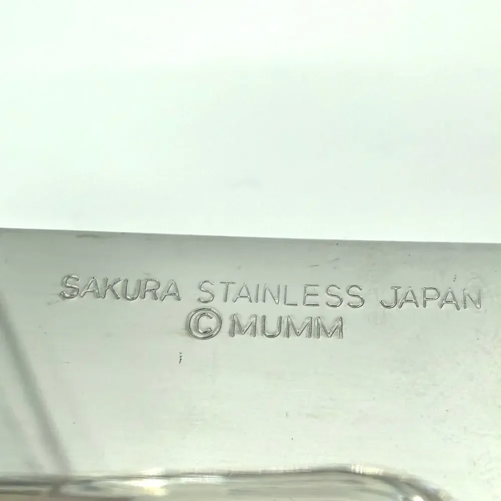 Lot of 3 Vintage Sakura New French Solid Knife Stainless Steel Snowflake Mumm